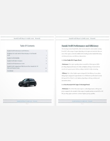 suzuki swift buyers guide (2016 - present)